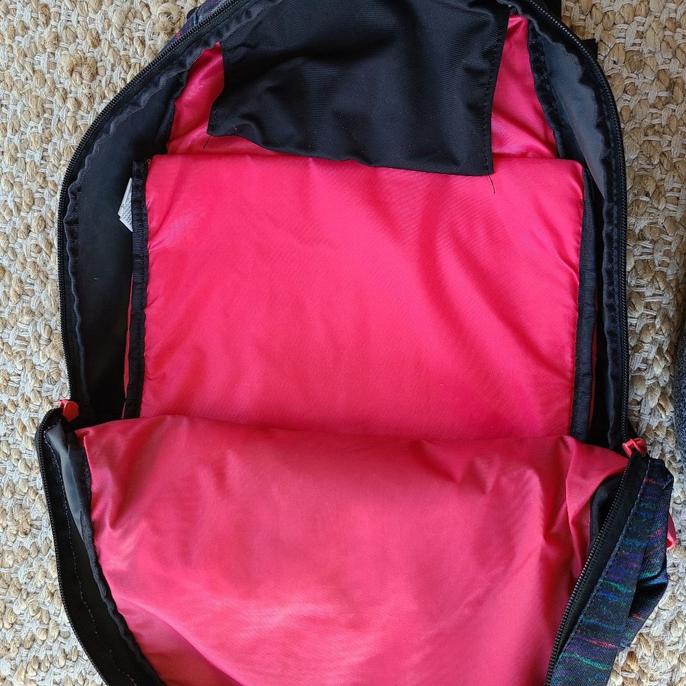 Dakine Pink Accent Blue Burnout Full Sized Backpack - Picture 8 of 9